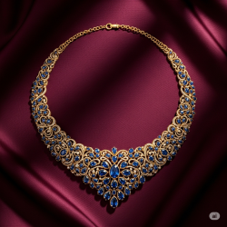 Sapphire Gold Necklace